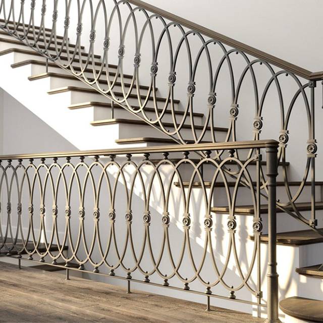 Кованая лестница в современном интерьере