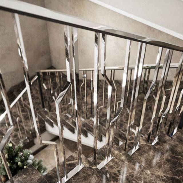 Современные перила из нержавейки
