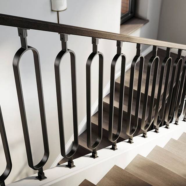 Строгий дизайн лестницы в современном интерьере